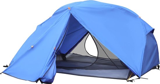 Campingtent, 3-4 personen, koepeltent met muggennet, 5000 mm, waterdicht, winddicht, anti-muggen, familietent, licht, 4 seizoenen, voor camping, outdoor, wandelen en bergbeklimmen van Bessport