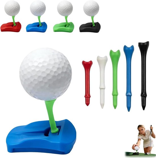 carmdering - Hinged Turf Tee - Golf Oefensysteem - Flexibel Scharnierontwerp - Onbreekbare Constructie - PLA Kunststof - Weerbestendig Materiaal - Voor Simulator En Driving Range - 1 Stuk