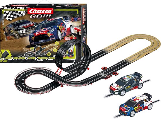 Carrera GO!!! Super Rally - DS 3 WRC - Racebaan 4,9m Racebaan van Carrera