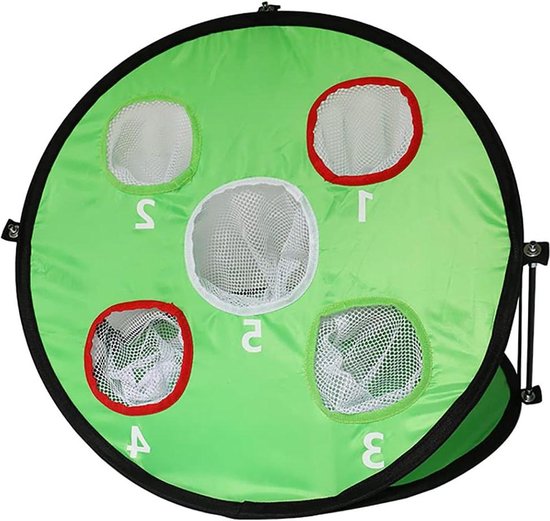 Chipping Dubbelzijdige Apparatuur 5 Gaten Indoor Outdoor Golf Netto Sport Draagbare Training Hulpmiddelen Vouwen - Html Content van Merkloos