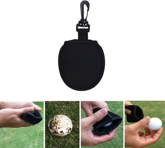 CHPN - Golfbalwasser - Golfbal Washer - Schone golfballen - Golfbal schoonmaken - Met sleutelhanger - Golfballen wassen/wasser - Cleaner - Golfaccessoire - Golfen - Golf - Schone golfbal van CHPN