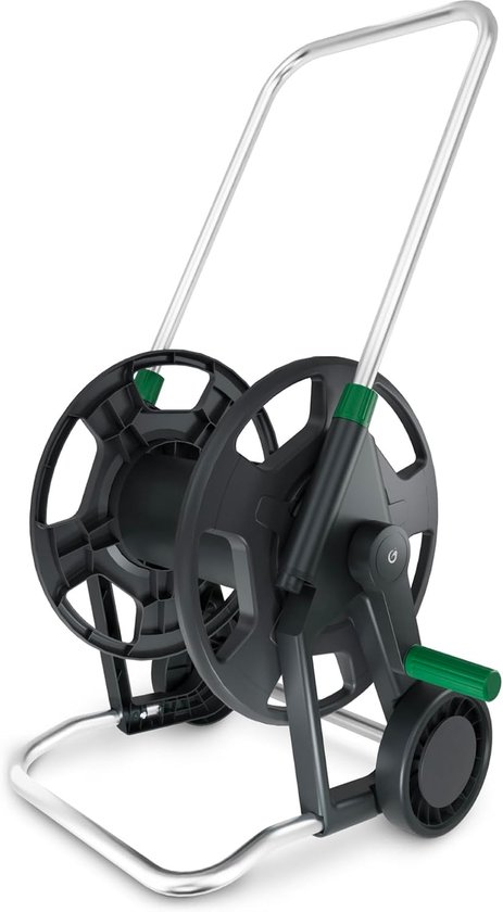 Classic Wheel Slangenwagen met Roestvrijstalen Buizen voor 60m 1/2" of 30m 3/4" Tuinslang