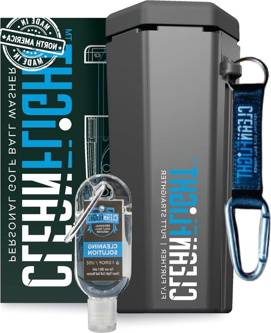 Clean Flight Premium golfbalwasser - draagbare reiniger voor golftas of kar - golfaccessoires - beste geschenken voor mannen en vrouwen van Clean Flight