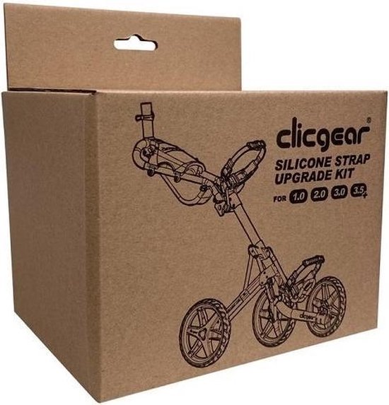 Clicgear Silicone Strap Uprade Kit - Zwart van Clicgear