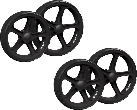 Clicgear Wielenset Voor Clicgear 8.0 Trolley (4 wielen) - Zwart