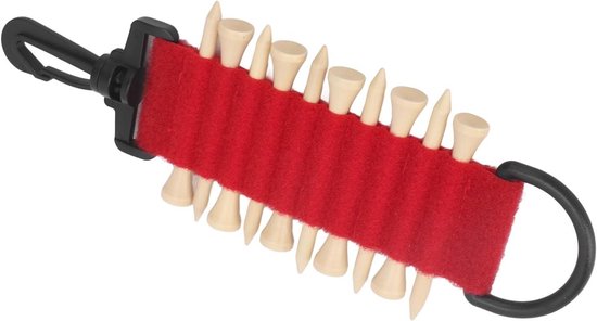 Cocoplus -- Golf Tee Opbergtas - Nylon - Draagbaar - Riemhaak - Multifunctioneel - Golfaccessoire - Geschikt voor Alle Golfliefhebbers - Zwart - Golf Tee Holder, Draagbare Multifunctionele Nylon Golf Tee Carrier Opbergtas met Haak voor Riem