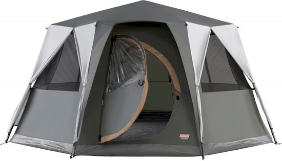 Coleman Octagon - 8 persoons tent met 360° view - volledige stahoogte - grijs van Coleman