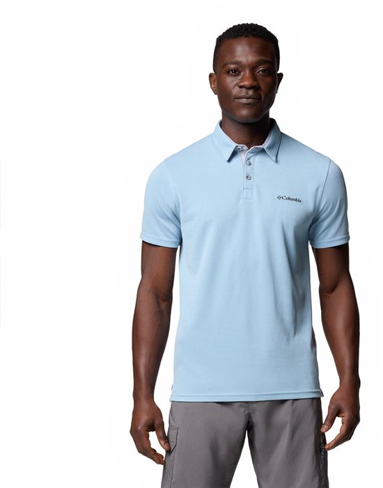 Columbia Nelson Point™ Korte Mouw Poloshirt Blauw S Man van Merkloos