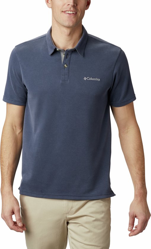 Columbia Nelson Point™ Polo - Polo Shirt - Heren Polo - Blauw - Maat XS van Merkloos