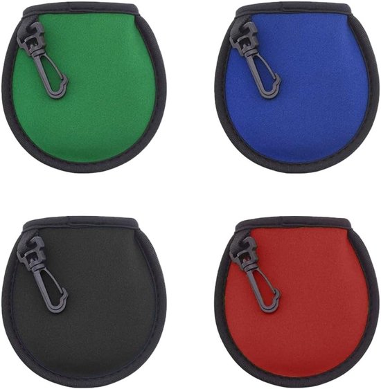 Compacte Golfbal Reinigingszak - 4 Stuks Waterdichte Golfbal Schoonmaakzak met Clips en Dubbele Laag voor Efficiënte Reiniging van Golfballen in 4 Kleuren van Merkloos