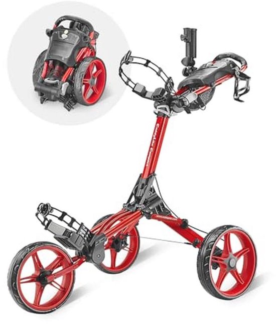 Compacte Opvouwbare Golf Push Cart met Semi-Automatische Vouwmechanisme van Merkloos