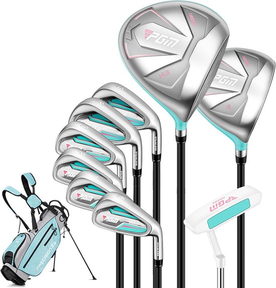 Complete Golfclubset Dames 9/12 Stuks - Hoge Sterkte Golfclubs van Merkloos