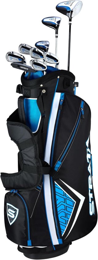 Complete Golfset Heren 12-delig – Driver, Hout, Hybride, IJzers & Putter met Standbag