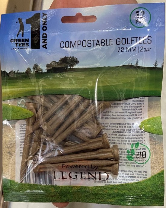 Compostable Golftees 12 stuks van Friendly Fox