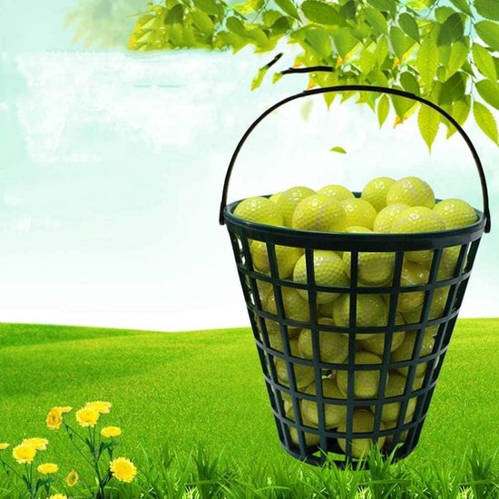 Content in - Golfballenmand met kunststof houder en kogelhouder van BYDREP