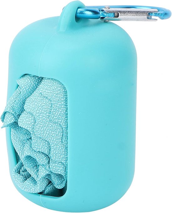 Cooling Towel voor Nek en Gezicht - Kleine Sneldrogende Koeltowel - Zweetabsorberend - Zachte Microvezel Sport Koeltowel - Zonnebrand Preventie (Donkergroen)
