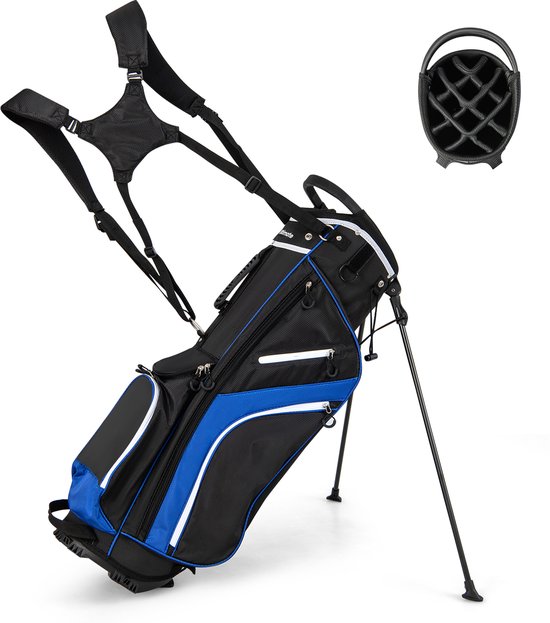 COSTWAY Golf Bag, 6/8/14 stuks onderverdeling golftas, golftas, lichte pennenzak, draagbaar, voor mannen en vrouwen van Costway