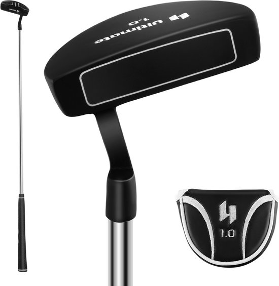 COSTWAY Golf puttingmat, golfmat met 1/2/3 gaten, automatische terugkeer, oefenmat met 3 golfballen en kunstgras, putting trainer voor binnen en buiten, voor beginners, professionals van Costway