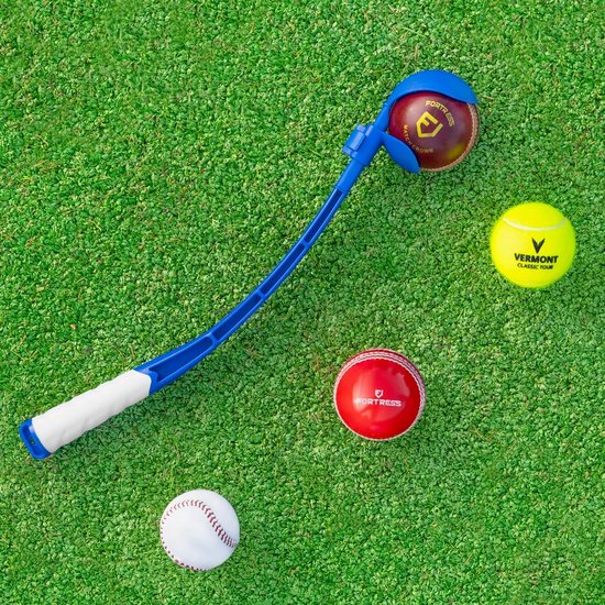 Cricket Bal Werper met Korte of Lange Steel - Voor Training en Oefenen