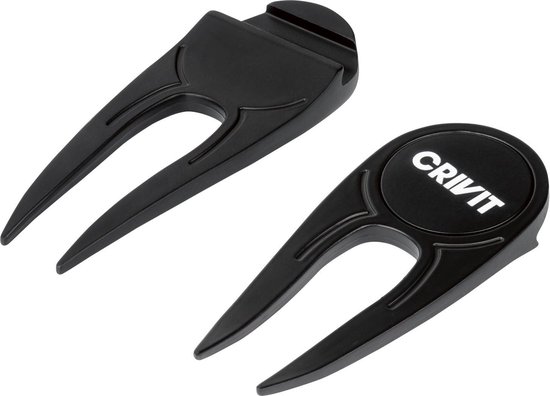 CRIVIT Pitchfork Golf accessoire - Met magnetische balmarker en flesopener aan de achterkant van CRIVIT