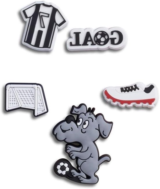 Crocs Jibbitz charms, football goal 5 pieces