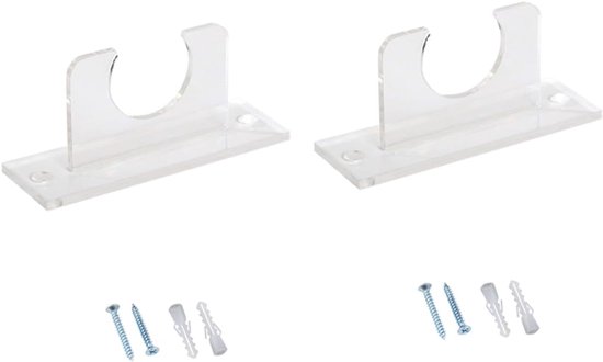 Cuhostki - 2Stuks - Honkbalbat Stand - Acryl Displaystand - Bat Opbergstand - Transparant - Stabiliteitsontwerp