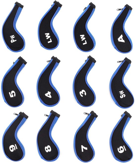 Dailygoods - 12 Stuks Golfclubkappen voor Putter - Bescherming voor Golfclubs