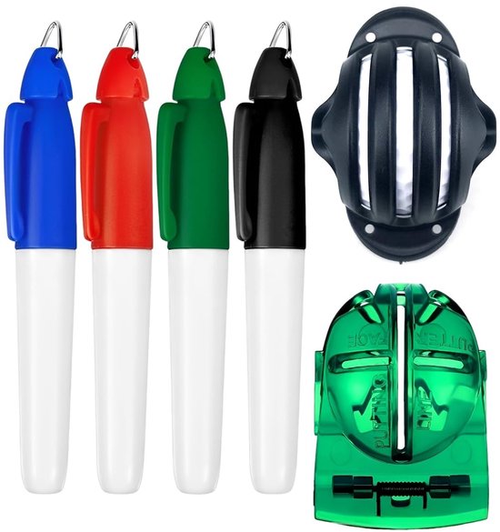 Dailygoods - 6-delige Golfbal Markeringsgereedschapsset