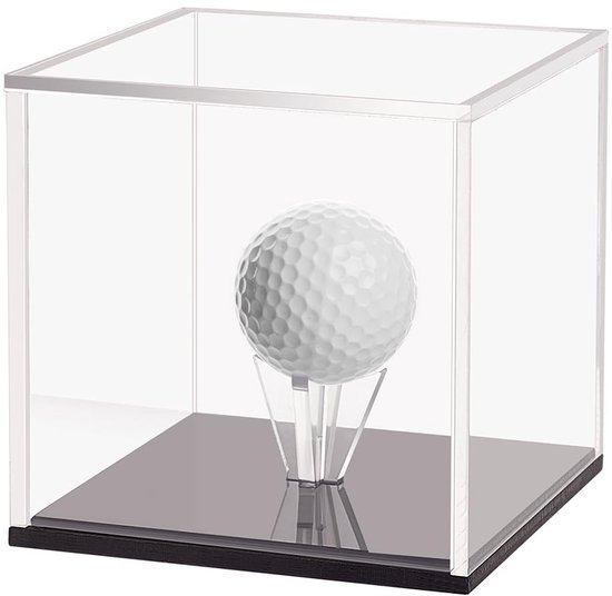 Dailygoods - Acryl Golfbal Display Stand met Zwarte Basis
