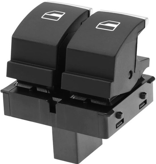 Dailygoods - Auto Power Raamschakelaar - Elektrische Raambediening - Zwart ABS
