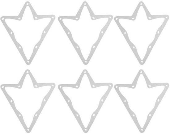 Dailygoods- Biljartrek Magisch - 6 Stuks - Duurzaam Materiaal - Snelle Balplaatsing - Geen Beschadiging Tafel - Comfortabel Handengevoel - Biljartset
