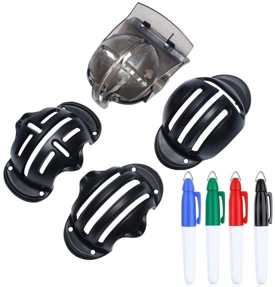 Dailygoods - Dailygoody - Golf Ball Line Marker Set - Golf Marker Tool - 8 Stuks - Golf Accessoires - Bal Uitlijning - Geschikt voor Golf Spelers