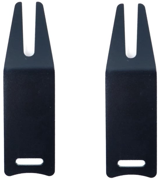 Dailygoods - Dailygoody - Golf Divot Reparatiegereedschap - Duurzaam en Gebruiksvriendelijk - Zwart - Golfaccessoires - Ideaal voor Golfspelers - 2-pack