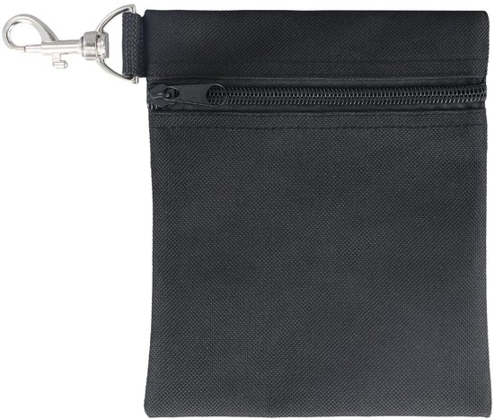 Dailygoods - Dailygoody - Golf Tee Pouch - Golf Accessoire Handtas - Essentiële Houder - Zwart - Golfbal Opberghouder - Perfect voor Golf Liefhebbers - Compact en