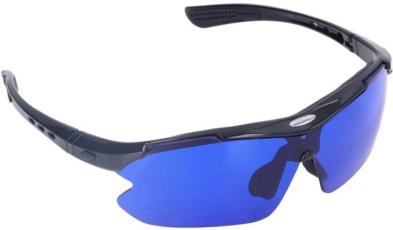 Dailygoods - Dailygoody - Golfbalzoekerbril - Golfbril met blauwe lenzen - Lichtgewicht en compact ontwerp - Verbeter je golfspel - Ideaal voor golfers - Geschikt ...