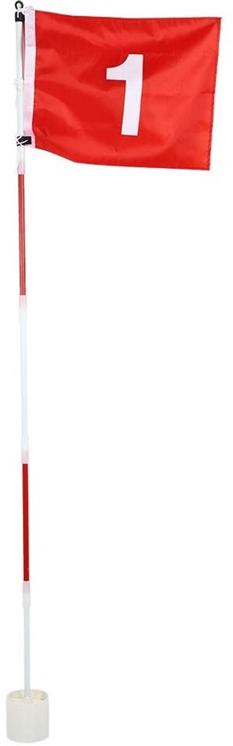 Dailygoods - Dailygoody - Putting Green Set - Verstelbare Hoogte - Afneembare Vlaggenmast - Nylon Vlag - Golfoefen Accessoires - Geschikt voor Binnen en Buiten