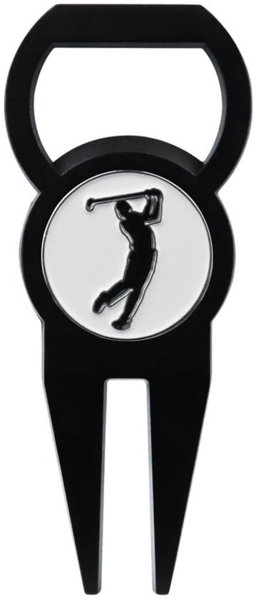 Dailygoods- Divot Reparatie Tool - Golf Accessoire - Flesopener Functie - Ergonomisch Ontwerp - Roestvrij Staal - Lichtgewicht en Duurzaam - Golf Gereedschap