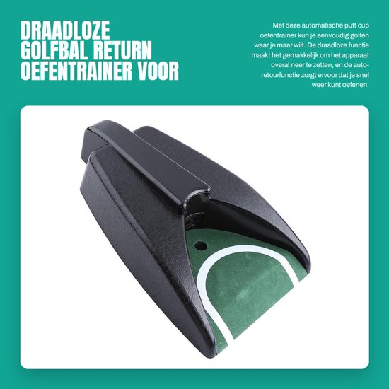 Dailygoods - Draadloze Golfbal Return Oefentrainer voor Thuis en Kantoor