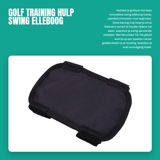 Dailygoods- Elleboog Trainer met Tik-Tok Geluid - Golf Training Hulp - Houding Brace voor Beginners - Effectieve Correctie - Ingebouwd Alarm