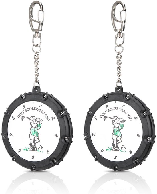Dailygoods- Golf Score Counter 18-Holes - Draagbaar - Slagenteller - Keychain - Eenvoudig te gebruiken - Lichtgewicht ontwerp - Golf Teller