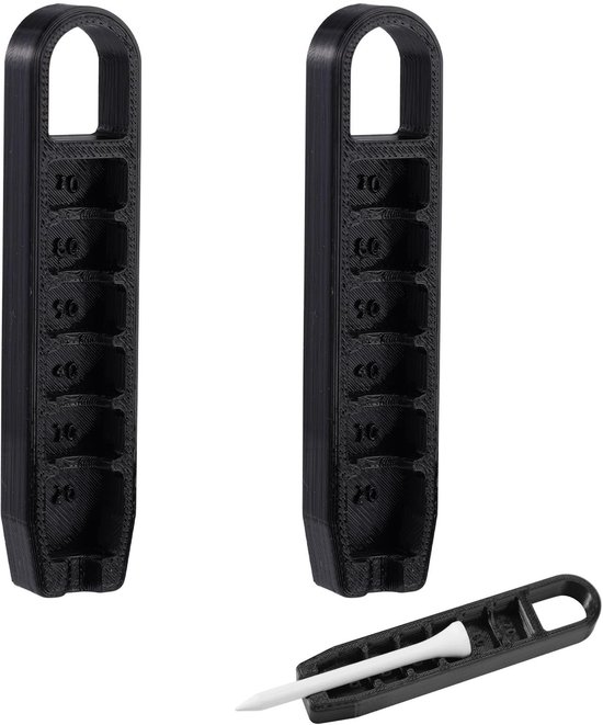 Dailygoods- Golf Tee Hoogteversteller 2 Stuks - Verstelbare Golf Tee - Trainingsaccessoires - Precisie Tool - Lichtgewicht - Hoogwaardig PLA Materiaal - Golfaccessoires van Dailygoods