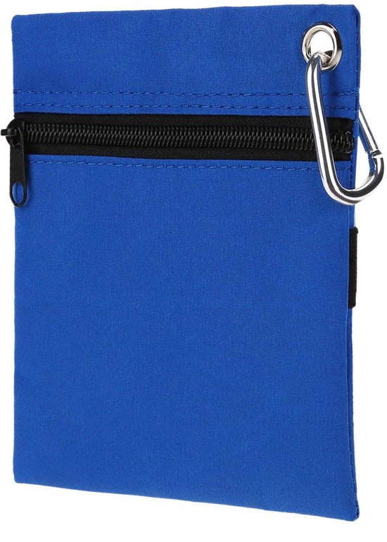 Dailygoods- Golf Tee Opbergtas Duurzaam - Golf Accessoire - Golftas met Ritssluiting - Karabijnhaak - Lichtgewicht - 6 Golf Tees Houder - Golfaccessoires