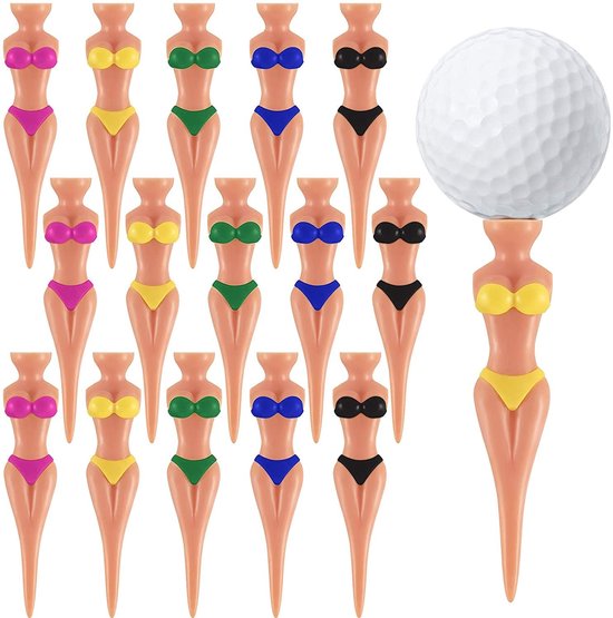 Dailygoods- Golf Tees 76 mm - Kunststof - 10 Stuks - Duurzaam - Golf Accessoires - Cadeau voor Golfliefhebbers - Golfaccessoires van Dailygoods