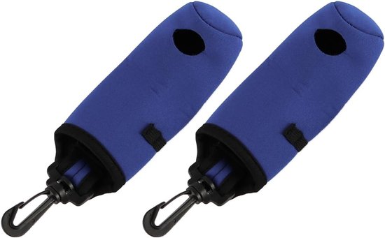 Dailygoods- Golfbalhouder met clip - Draagtas voor golfballen - 2 Stuks - Handige bevestiging - Verbeterde speelervaring - Lichtgewicht 20 g/st - Golf