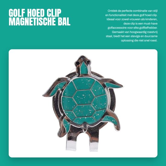 Dailygoods- Golfbalmarker Magnetisch Ontwerp - Golf Hoed Clip - Roestvrij Staal - Schattige Dierenafbeeldingen - Lichtgewicht - Duurzaam Materiaal - Golfaccessoire van Dailygoods