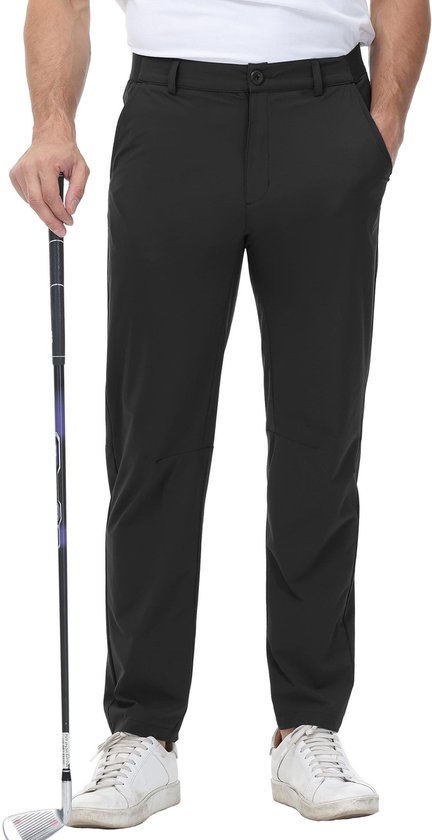 Dailygoods- Golfbroek Heren - Slimfit - Lichtgewicht/Ademend - Elastische Tailleband - 3 Zakken - Casual Sportbroek