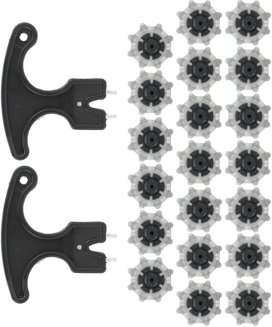 Dailygoods- Golfnoppen 20 Stuks - Antislip - Vervanging Golfspikes - TPU - Schokabsorberend - Duurzaam - Eenvoudig Te Vervangen van Dailygoods