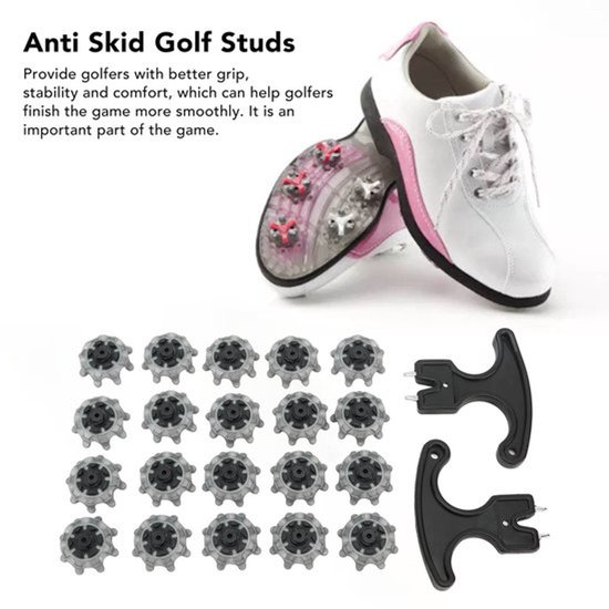 Dailygoods- Golfnoppen 20 Stuks - Vervanging Golfspikes - Antislip