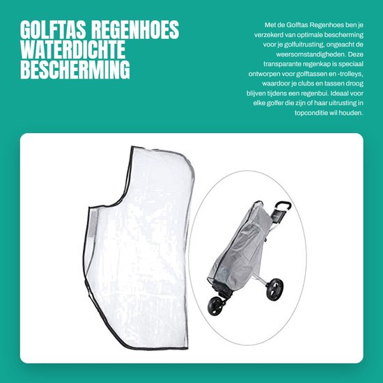 Dailygoods- Golftas Regenhoes Waterdicht - Golftas Beschermhoes