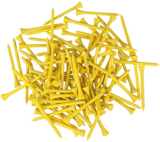 Dailygoods- Golftees 300 Stuks - Houten Tees - Yards Tees - Golf Accessoires - Herbruikbaar - Schokbestendig en Duurzaam - Golfaccessoires van Dailygoods